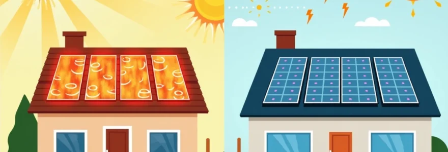 la différence entre solaire thermique et photovoltaïque